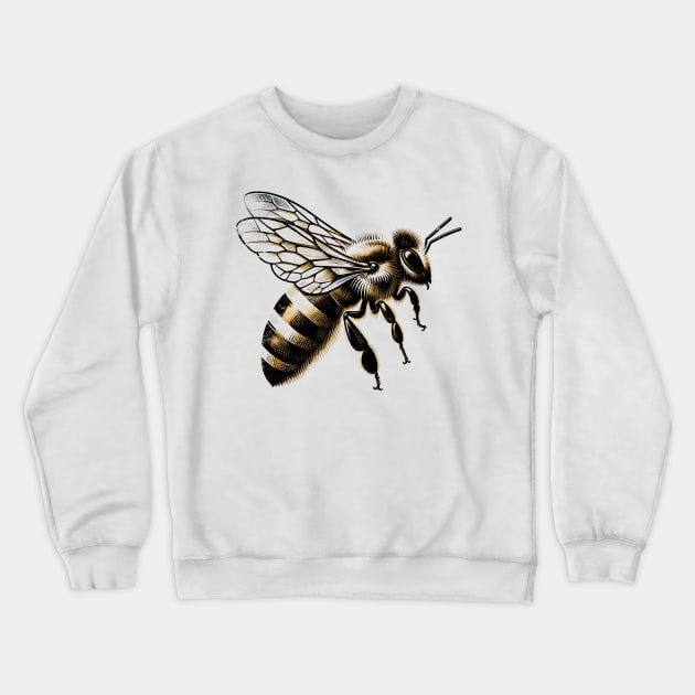 Bee Kind to Bees: Honeybee Art T-shirt Crewneck Sweatshirt by Klimek Prints